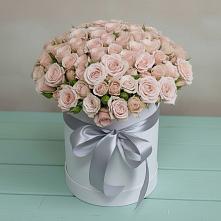 Цветочная композиция из Розы в шляпной коробке #REPLACE_PRED# Дульдурге