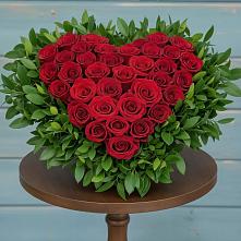 Цветочная композиция из Розы в виде сердца в Дульдурге