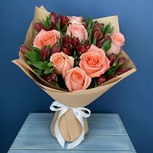 Букет цветов из:  Розы и Альстромерии #REPLACE_PRED# Дульдурге