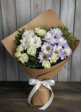 Букет цветов из:  Хризантемы и Розы в Дульдурге