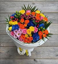 Букет цветов из:  Розы и Хризантемы в Дульдурге