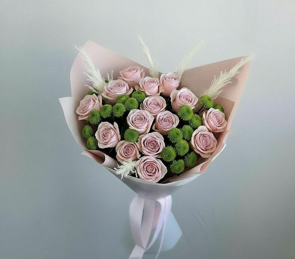 Букет цветов из: Розы и Хризантемы в Дульдурге