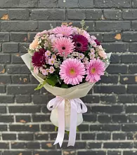 Букет цветов из:  Герберы и Хризантемы #REPLACE_PRED# Дульдурге