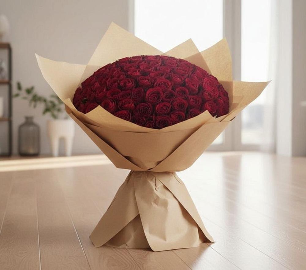 Букет 101 Красная роза в Дульдурге
