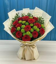 Букет цветов из:  Розы и Хризантемы в Дульдурге