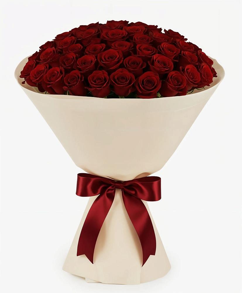 Букет 101 Бордовая роза Блэк Бакарра в Дульдурге