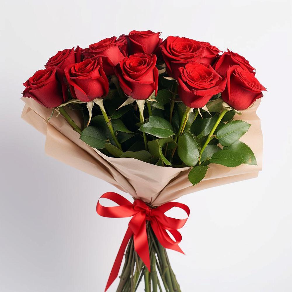 Букет 11 Красных роз Эдлесс Лав в Дульдурге