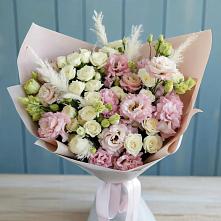 Букет цветов из:  Альстромерии и Розы в Дульдурге